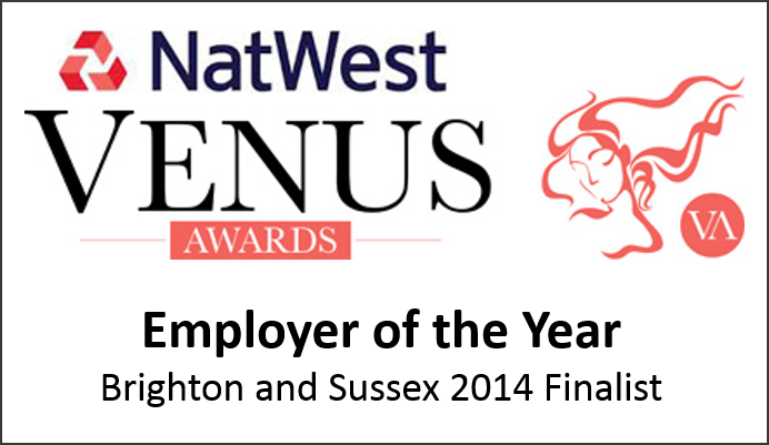 NatWest Venus Finalist Employer of the Year 2014 (Sussex)