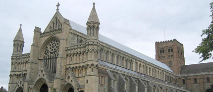 Picture of St Albans Abbey to represent children's activities in Hertfordshire